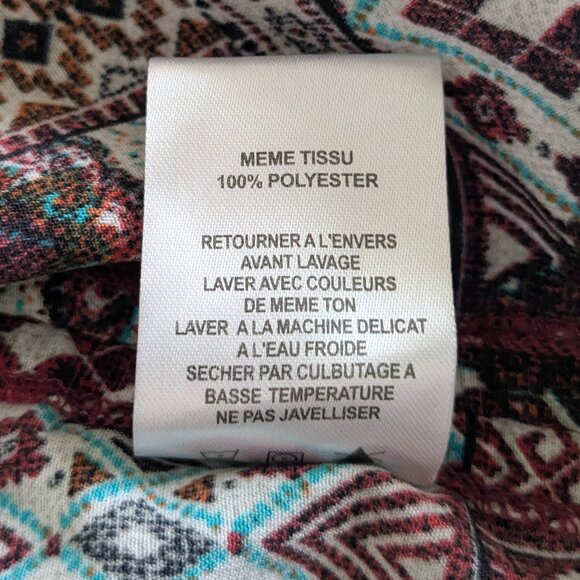 Miss Me Blouse Women's Small Colorful Peasant Relaxed Tunic Take A Chance Top - Picture 13 of 15